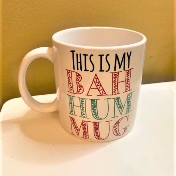 Caribou Coffee Christmas Mug Set of 2  "Bah Hum Mug" & "Merry & Bright" - Picture 5 of 8